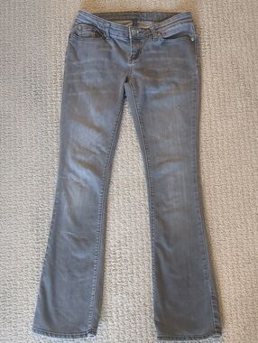 GAP Premium Gray Bootcut Jeans | Size 4/27R | Low-Rise Stretch Denim
